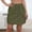 Green, variant on Casual Y2k Mini Skirt Drawstring Workout Short Pencil Skirt Loose Club Date Night Streetwear Workout Pants Women Ladies Stretch Belt Skirt String Button Pockets Blue 2X