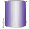 thumbnail image 2 of Purple Ombre Waterproof Fabric Shower Curtain,Purple White Gradient Modern Abstract Art Waterproof Fabric Shower Curtain for Bathroom Curtains Bathtubs Shower Curtains with 12 Hooks Small 36x78in, 2 of 8
