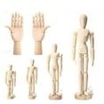 thumbnail image 2 of 6Pack Artist Wooden Mannequin,4.5/5.5/8/12Inch Drawing Figure Model Wooden Hand Model 7Inch Left and Right Hand Model, 2 of 6