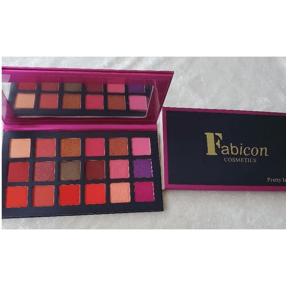 Fab Icon Expert Wear 18 Colors Eyeshadow Makeup Palette, 6.5Oz