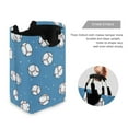 thumbnail image 3 of Yayeee Freestanding Laundry Hamper with Handle Collapsible Large Storage Basket for Clothes, Baseballs Pattern, 3 of 7
