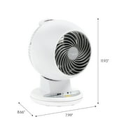 IRIS WOOZOO 360° Oscillating Fan with Remote & Timer, 5 Speed Settings, White