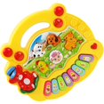 thumbnail image 2 of Juguete de piano con teclado musical para bebés, múltiples modos de música que mejoran la coordinación visual del piano para niños, educación en color, teclado de mano de plástico, 2 of 5