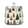 thumbnail image 7 of Yayeee Ashtray with Lid for Cigarette Smokeless Stainless Steel Home Ash Holder, Beige Christmas Trees, 7 of 7
