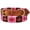 Tan Leather, variant on Medium 17''- 21'' Leather Argentine Polo Embroidered Dog Collar D Ring 60FH02TN