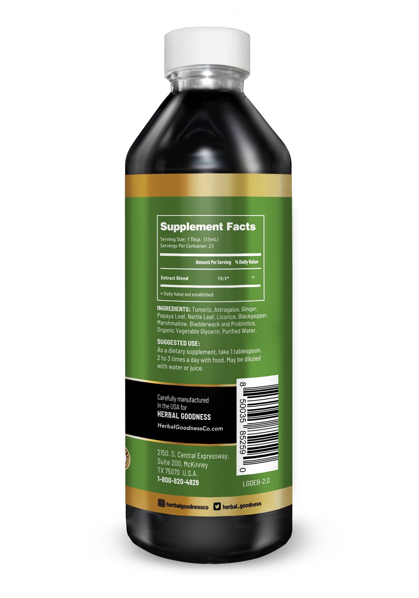 Gut Digest Plus - Gut Health, Colon Cleanse & Digestive Health Enzymes, Turmeric, Astragalus Root - 12oz - Herbal Goodness