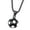 Black, variant on 316L Stainless Steel 3D FootballCool Necklaces for Men, Sports Players Favors Jewelry