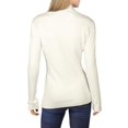 thumbnail image 2 of INC International Concepts Women's Mock-Neck Drip Sequin Sweater White Size Medium, 2 of 2