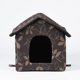 thumbnail image 4 of XNSHUN Casa para gatos al aire libre, resistente al invierno, plegable, impermeable, resistente a la intemperie, suave y cálida, con cojín extraíble para perros pequeños y gatos., 4 of 5