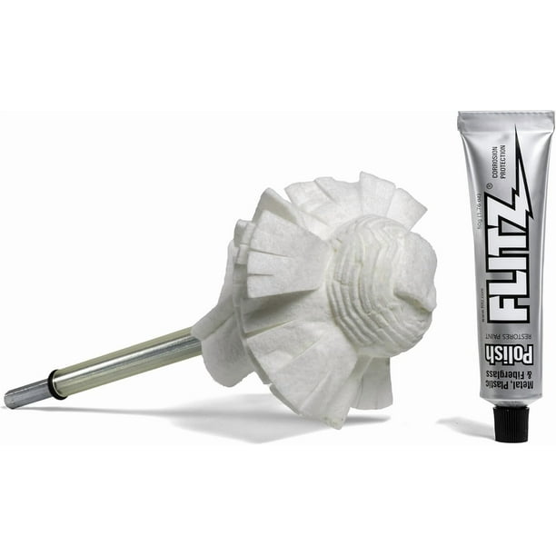 Pulidora automática FLITZ Buff Ball con pasta para pulir metales de 50 g