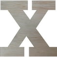 thumbnail image 1 of Wooden Block Letters, Unfinished 16'' Rockwell X, Craft, 1 of 1