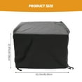 thumbnail image 2 of Milisten 1Set Square Shape Bbq Cover for Grill and Fireplace Outdoor Camping 82X82X61Cm, 2 of 8