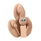 thumbnail image 3 of Juguete de madera para niños, figuras de animales pequeños hechos a mano, rompecabezas de madera 3D para preescolar. Pavo real, 3 of 9