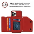 thumbnail image 2 of Dteck for Apple iPhone 14 Pro Max Wallet Case with Card Holder, PU Leather Kickstand Card Slots Case, Double Magnetic Clasp and Durable Shockproof Cover 6.7 Inch, Red, 2 of 5