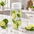 thumbnail image 2 of Portable Water Bottle, Leakproof Travel Tumbler, Clear Drink Bottle with Strap,Lightweight Sports Water Cup, Transparent Beverage Holder, Simple Sports Plastic Kettle for Daily Use, 2 of 4