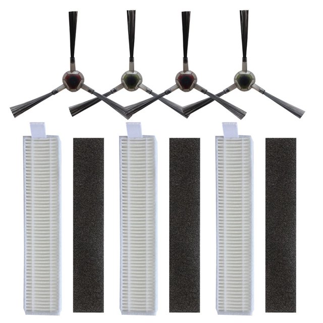 Filtres Brosses Latérales Kit pour pour OZMO Slim 11 pour pour Deebot U3 Kit d'Accessoires
