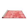 thumbnail image 2 of Ahgly Company Machine Washable Indoor Square Abstract Red Modern Area Rugs, 6' Square, 2 of 4
