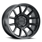 Raceline 950B-GAUGE 17" Cast Aluminum Wheel, GAUGE SATIN BLACK 17X9 8X165.1 -12mm Fits select: 2003-2005 HUMMER H2, 2003-2008 DODGE RAM 3500 ST/SLT