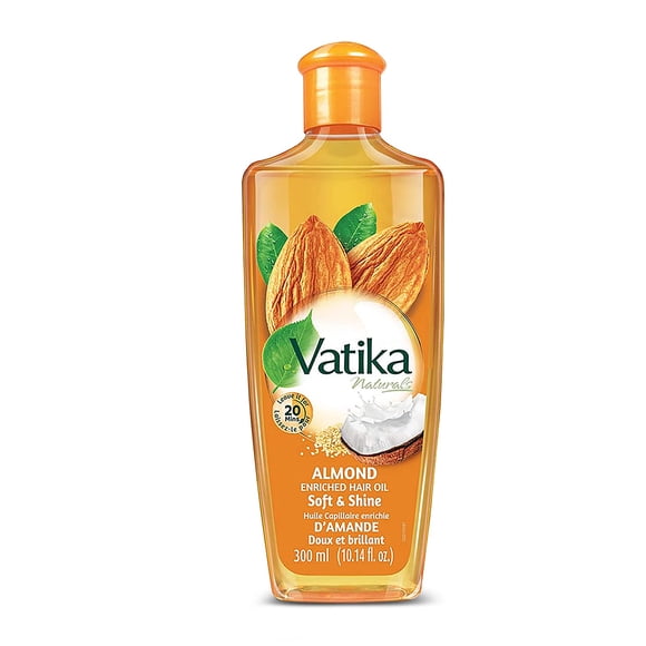 Dabur Hair Oil Suero fortalecedor hidratante natural para cuero cabelludo saludable Aceite nutritivo para cabello suave, manejable, liso y sedoso desde la raíz hasta las puntas (almendra 10.14 fl oz)
