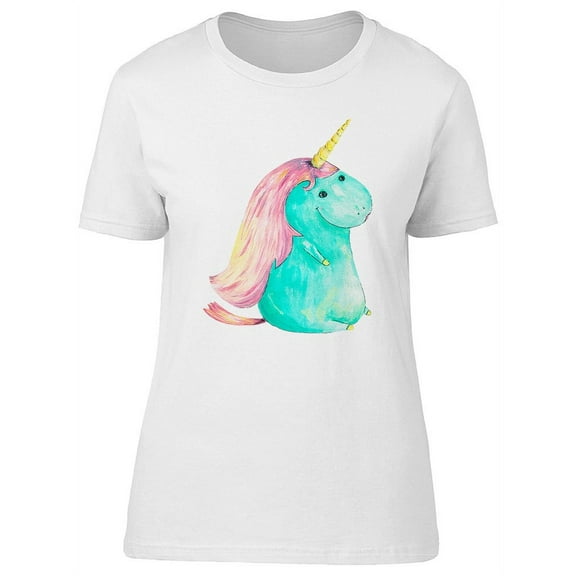 Beautiful Funny Unicorn Pony T-Shirt Women -Image by Shutterstock, Female Small