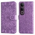 thumbnail image 5 of Funda tipo cartera GANGXUN para Vivo V50 Lite , diseño girasol, cuero PU, soporte, cierre magnético, tarjetero, 5 of 5