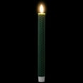 thumbnail image 4 of Northlight LED Taper Flickering Flameless Honeycomb Christmas Candles - 9.5" - Green - Set of 2, 4 of 9