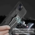thumbnail image 5 of Dteck Case for Apple iPhone 14 Pro Max Dual-Layer TPU+PC Shockproof Heavy Armor with Belt Clip Anti-Drop Shock Absorption Cover with Metal Back Clip, Black, 5 of 8
