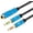 Blue1, variant on Headphone Y Cable Splitter Adapter for Computer 3.5mm Female to 2 Dual 3.5mm Male Gold-Plated Corrosion-Resistant Audio Mic Y Cable for Headset Connecting to PC，Audio Connector for PC (35CM, Silver)