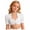 Silver, variant on Kids V Neck Drawstring Bust Puff Sleeve Short Waist Top 7-14Y Trachten Blouse for Girls Oktoberfest Dirndl Costume Sizes 130-160