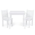 thumbnail image 1 of Ens. table et chaises en bois, blanc, 3 pcs, 1 of 9