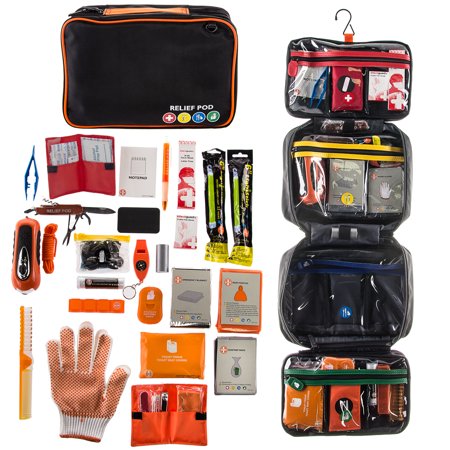 Relief Pod International Emergency Kit For Home Or Camping First Aid Car Roadside Survival