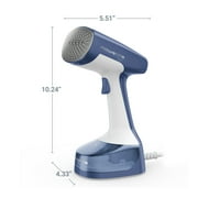Rowenta X-Cel Easy Steam Handheld Garment Steamer, 1400 Watts, 5 oz Detachable Water Tank, Portable, 15-Second Heat Up, 8.5 ft Cord, Blue, DR7110U1