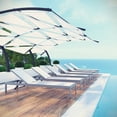 thumbnail image 1 of Modway Chaise Longue de Mobilier de Patio Extérieur en Aluminium Shore, Blanc, 1 of 6