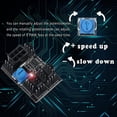 thumbnail image 3 of 3-pin 4-pin Fan Adapter Pwm Pc Case Cooling Fan Hub 8-way Splitter 12v Speed Controller With 6-pin Power Port, 3 of 5