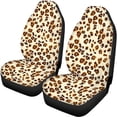 thumbnail image 5 of Uourmeti Leopard Print Car Seat Covers 3 PCS, Car Seat Covers Full Set Polyester Light Auto Accessories for Truck Trucks Sedans, 5 of 10