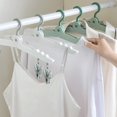 thumbnail image 3 of CSChome Plastic Clothes Hanger Foldable Children's Clothes Hanger: Travel Space Saving, Multi-Functional, Creative Rack, 3 of 7
