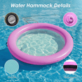 thumbnail image 3 of Mvpipi Water Hammock Inflatable Sunchill Ring with Mesh Design, Heavy Duty Inflatable Platform for Ocean, Lake & Swimming Pool, 10FT, 3 of 8
