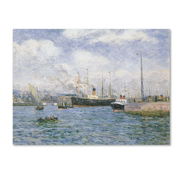 Trademark Fine Art "Departure from Havre 1905" Canvas Art by Maxime Maufra