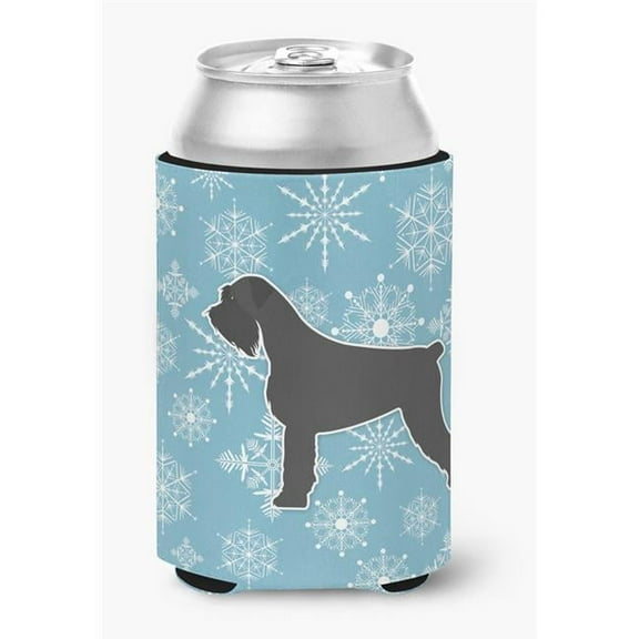 Caroline's Treasures BB3573CC Winter Snowflake Giant Schnauzer Can or Bottle Hugger, Can Hugger, multicolor