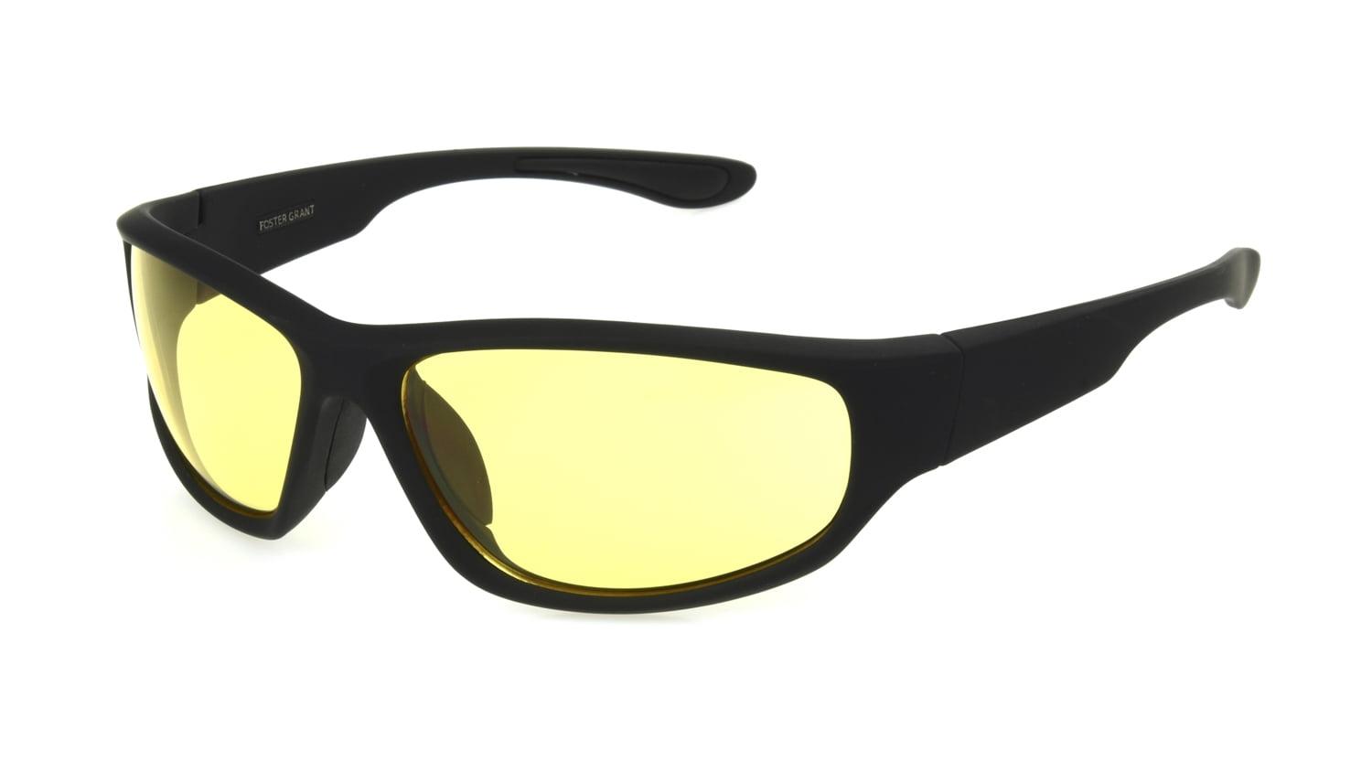 Foster Grant Men's Wrap Sport Sunglasses, Black Yellow - Walmart