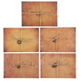thumbnail image 1 of Ensemble de 5 Papiers et Enveloppes Vintage Style Ancien, 1 of 9