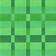 thumbnail image 1 of Ahgly Company Machine Washable Indoor Square Transitional Neon Green Area Rugs, 7' Square, 1 of 7