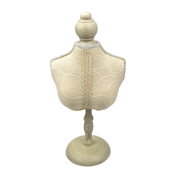 Busto de joyería Soporte de joyería de encaje Soporte de joyería para Cordón