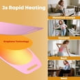 thumbnail image 6 of TeSabMi Portable Heating Pad for Period Cramps Ultra Thin Cordless Fast Heat Pad 3 Heat  levels 5 Massage Modes Gifts for Women Her, 6 of 8