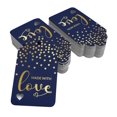 thumbnail image 2 of Inkdotpot 100 Pack Made With Love Text Favor Paper Tags Craft Real Gold Foil Hang Tag, 2 of 6