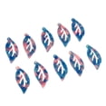 thumbnail image 2 of Encantos de la hoja Sunnimix Cabujón colgante 10 piezas Azul profundo para joyería DIY, 2 of 7