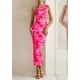 thumbnail image 3 of Vestido PRETTYGARDEN Bodycon Floral con Hombro Descubierto y Fruncido XXL, 3 of 8