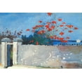 thumbnail image 2 of Homer, Winslow 24x18 White Modern Wood Framed Museum Art Print Titled - A Wall Nassau, 2 of 4