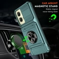 thumbnail image 4 of Allytechgroup Rugged Case for Motorola Moto G Stylus 5G 2023, Ring Holder Kickstand Bumper Anti-Scratch Cards Holder Protective Wallet Phone Case for Moto G Stylus 5G 2023, Green, 4 of 7