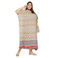 thumbnail image 3 of Women Plus Size Long Kaftans Rayon Maxi Kimono Ladies Printed Caftans Cover Up, 3 of 7